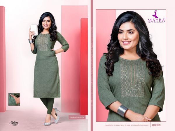 Mayra Optima Rayon Fancy Embroidery Kurti